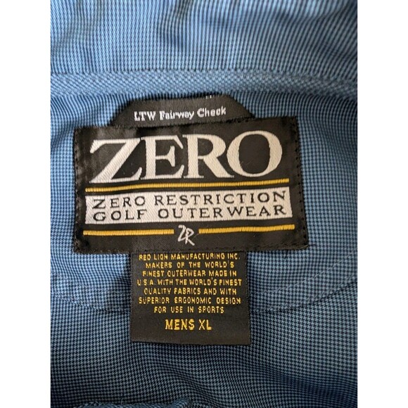 ZERO Restriction Golf Jacket Pullover Mens XL 1/4 Snap Light Weight Windbreaker - Picture 3 of 10